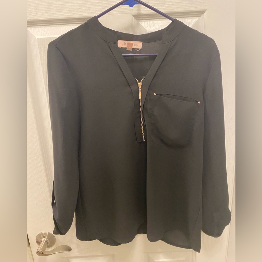 Classic black top, size small